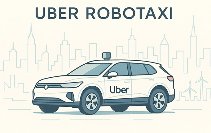 Uber Robotaxi-Offensive bis 2031