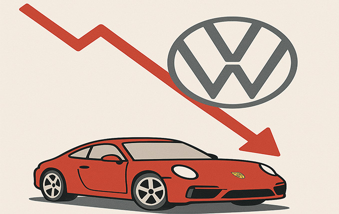 Porsche Aktie bricht ein – VW und deutsche Autoindustrie unter Druck